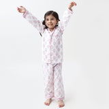 Madison Blockprint Pajama Set (Pink)