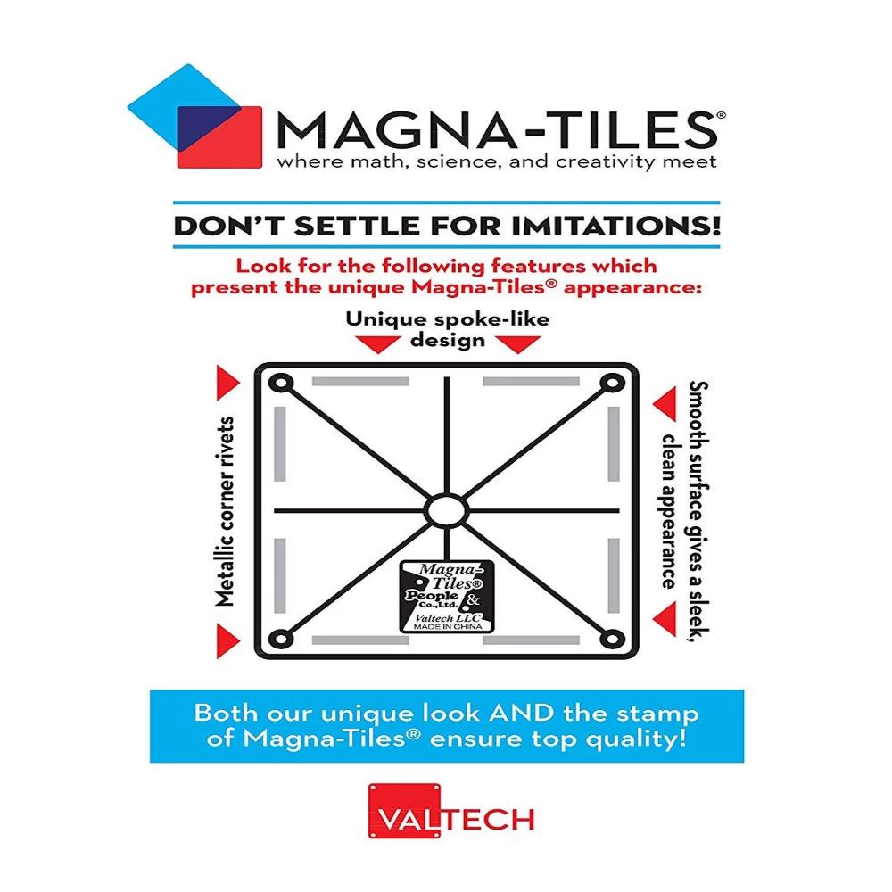 Magna Tiles Clear Colors 32 Piece Set-Toys-Magna-Tiles-Toycra