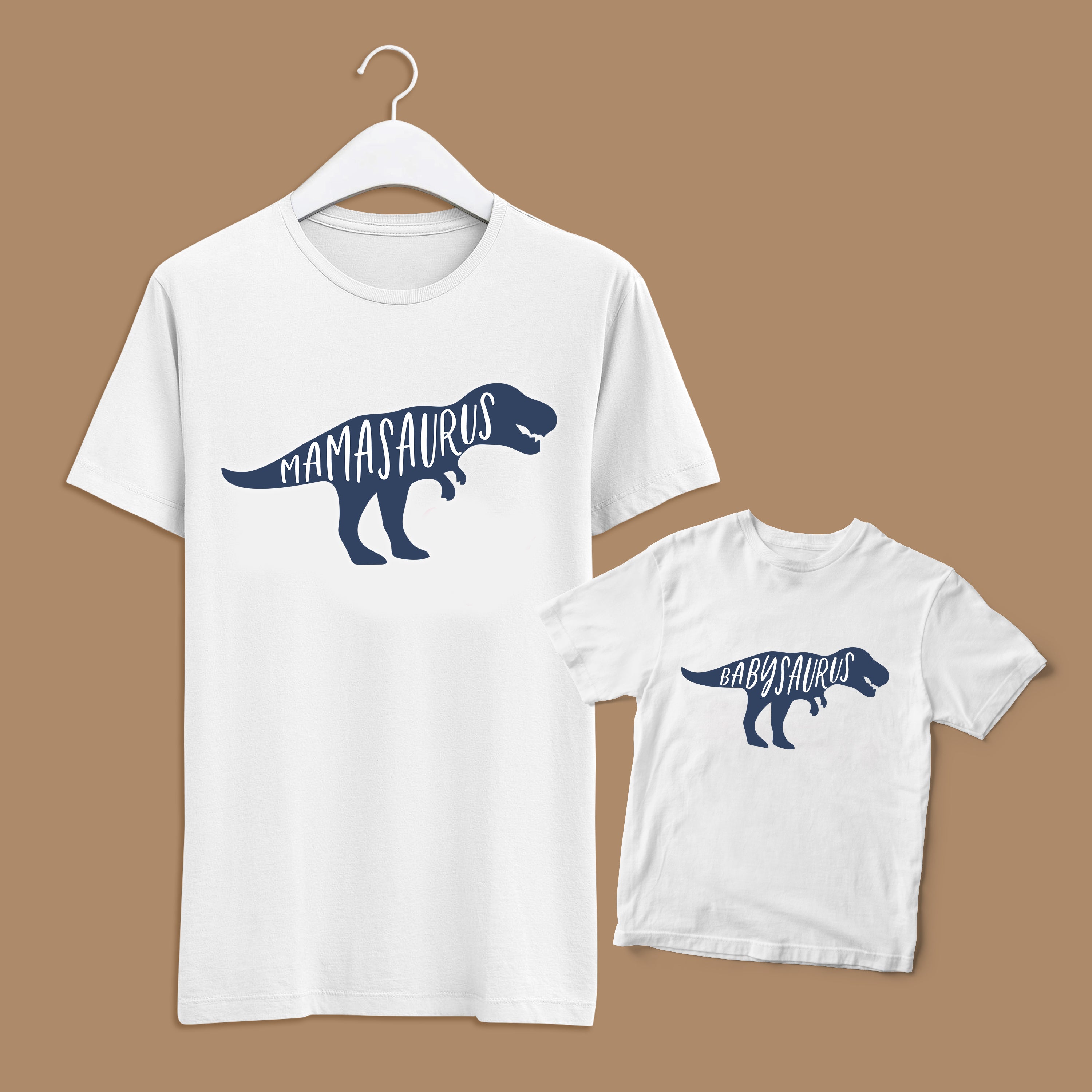 Mamasaurus, Babysaurus Tshirt + Tshirt Set