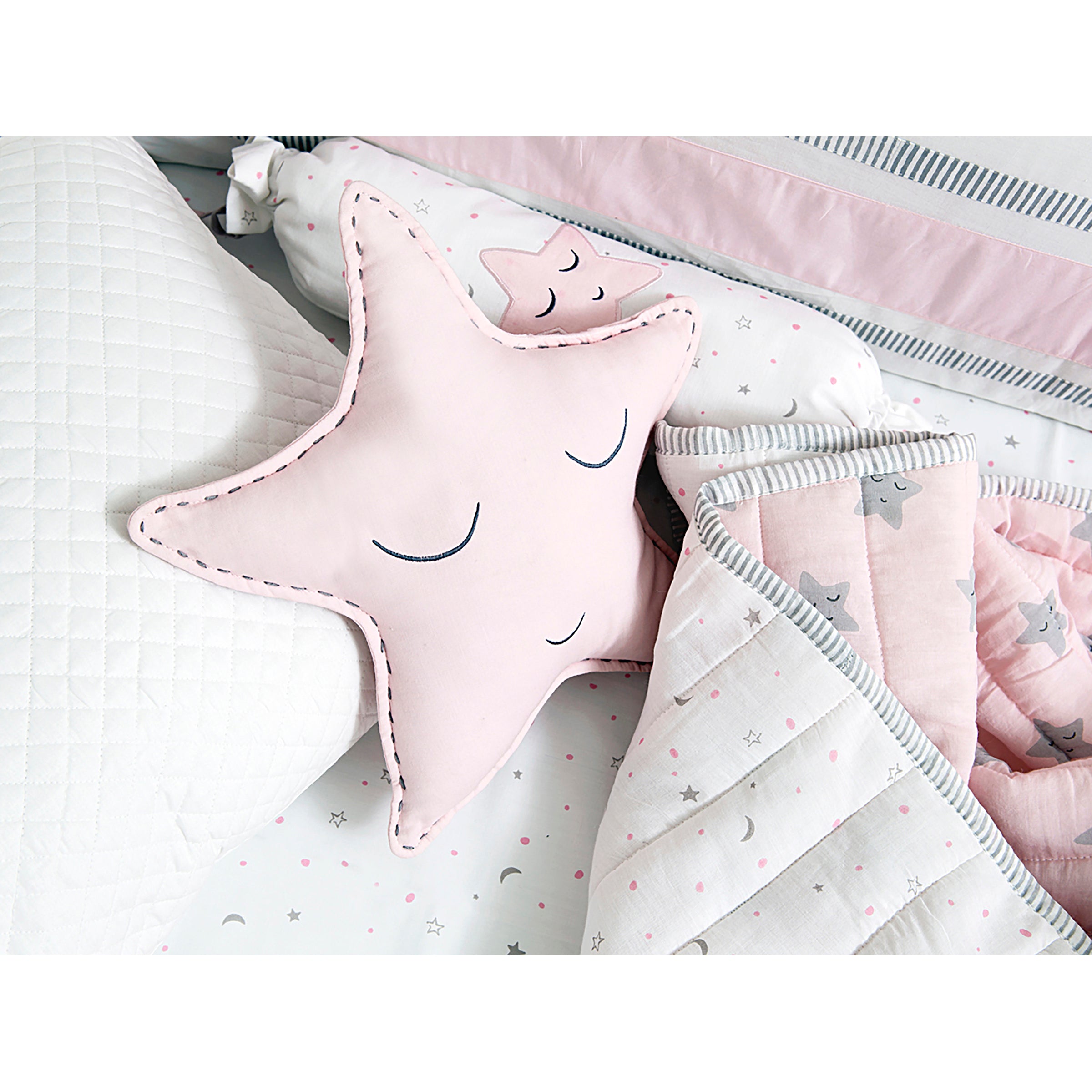 Masilo Organic Shaped Cushion - Pink Star
