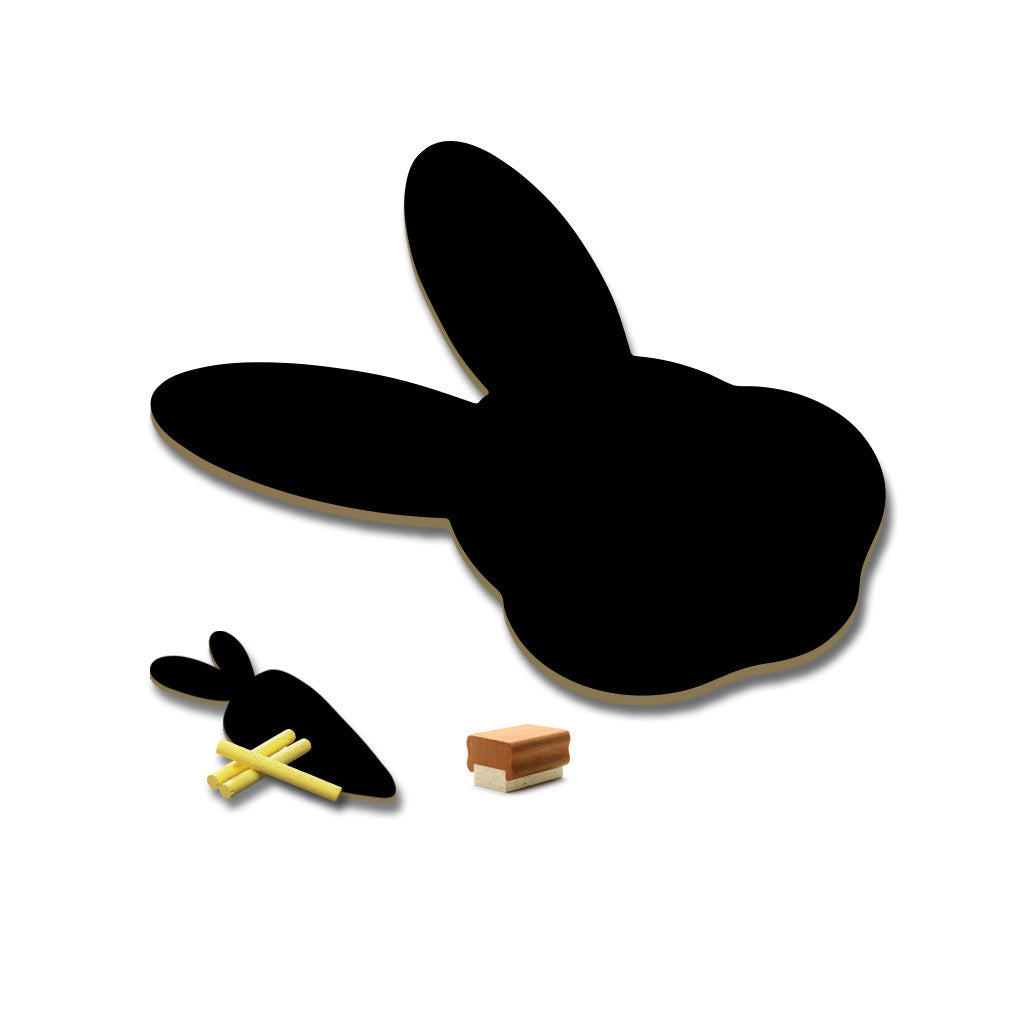 Meal Time Shaped Chalkboard Mat & Coaster - Bunny