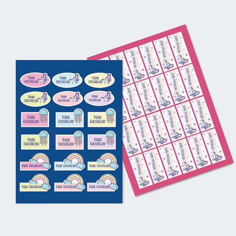 Mermaid & Unicorn - Sticker-Sheet-Set- Of-2-1
