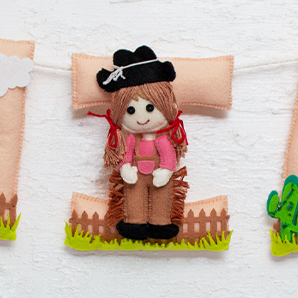 The Wild West Name Bunting / Garland - Cow Girl