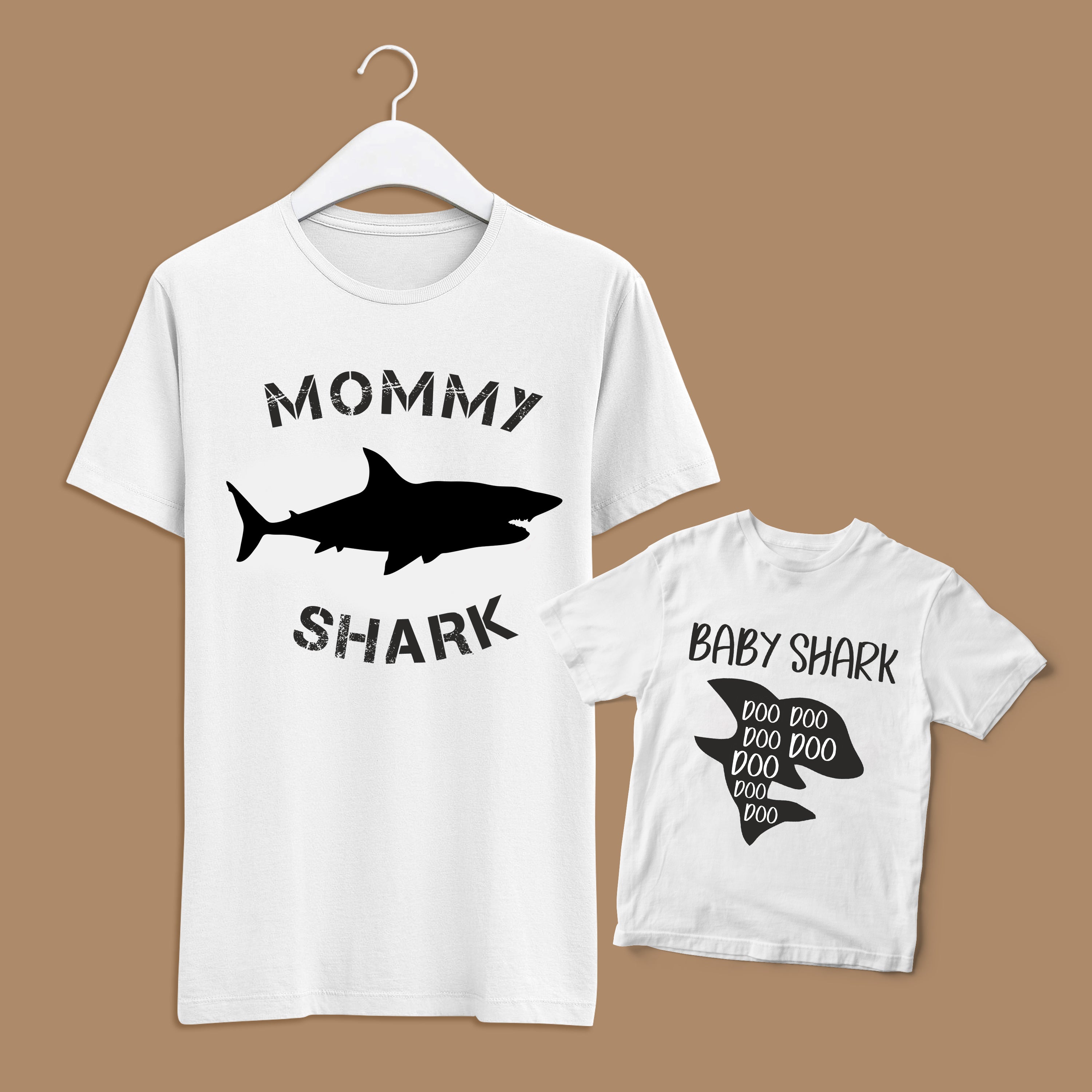 Mommy Shark  Tshirt + Tshirt Set