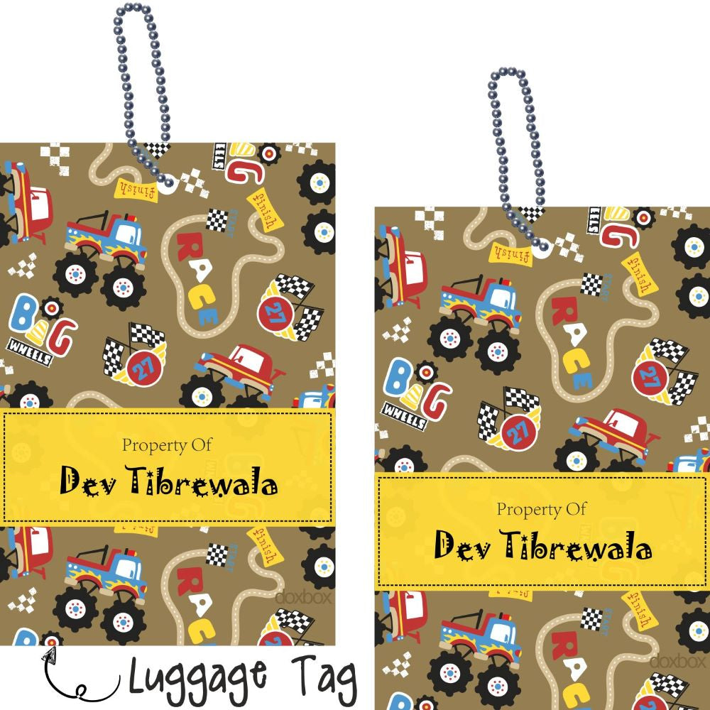 Luggage Tags - Monster Truck