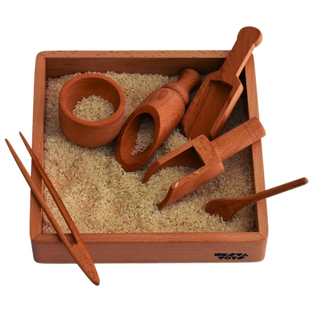 Nesta Toys - Montessori Tray (Beech Wood)