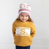 Mustard Chunky Personalized Knitted Jumper