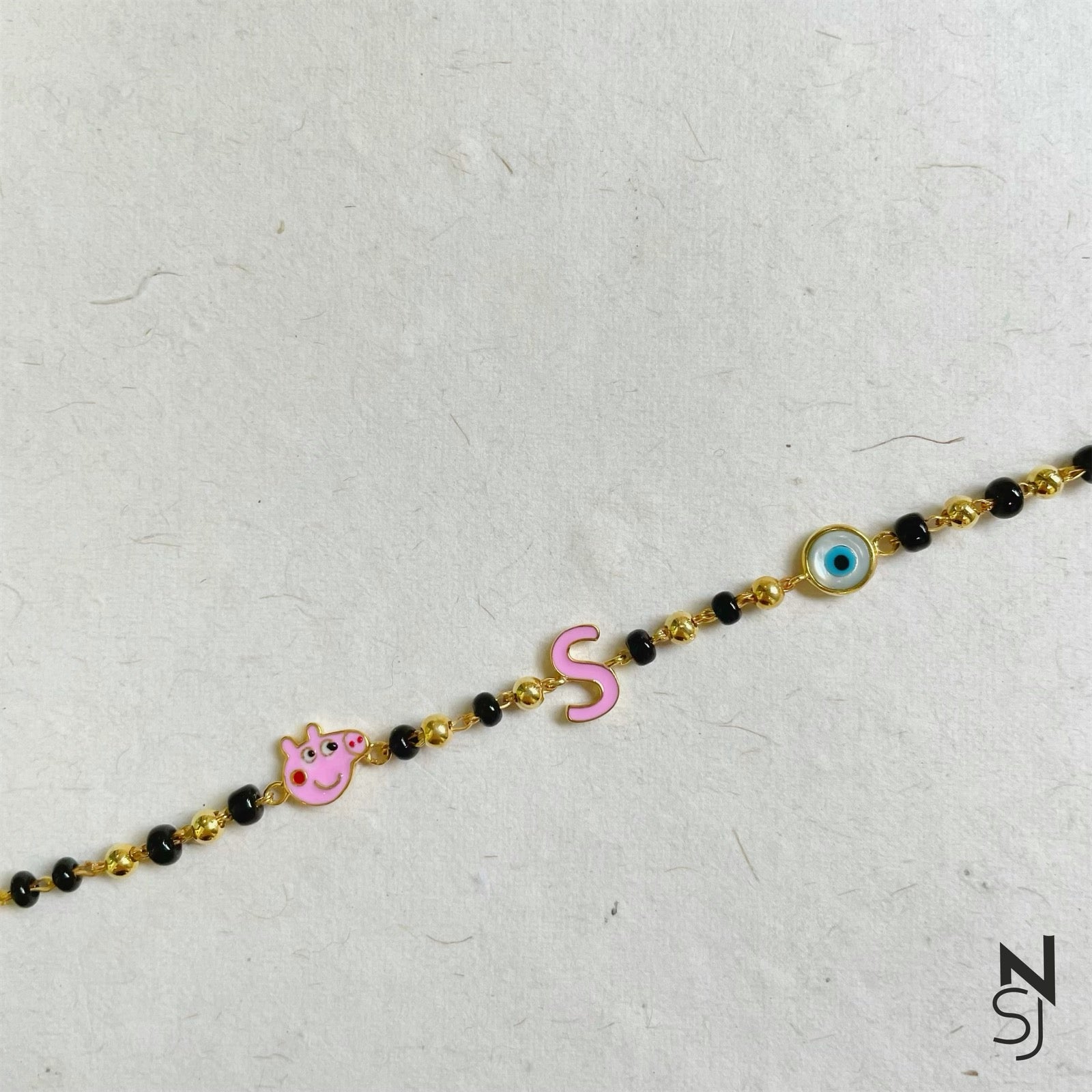 Peppa Pig, Evil Eye And Custom Initial Nazariya
