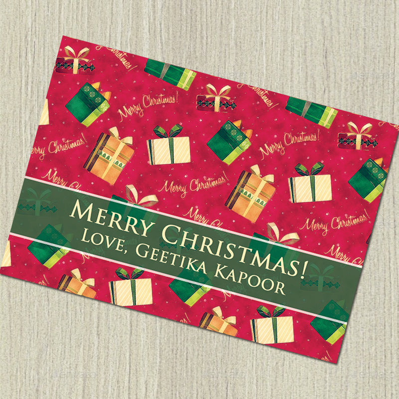Personalised Notecards - Merry Christmas, Set of 20