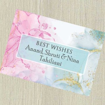 Personalised Pastel Inks Gift Notecards