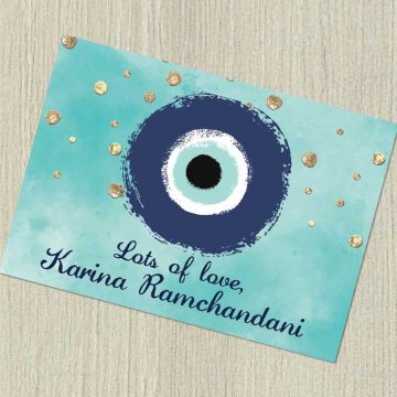 Personalised Evil Eye Gift Notecards