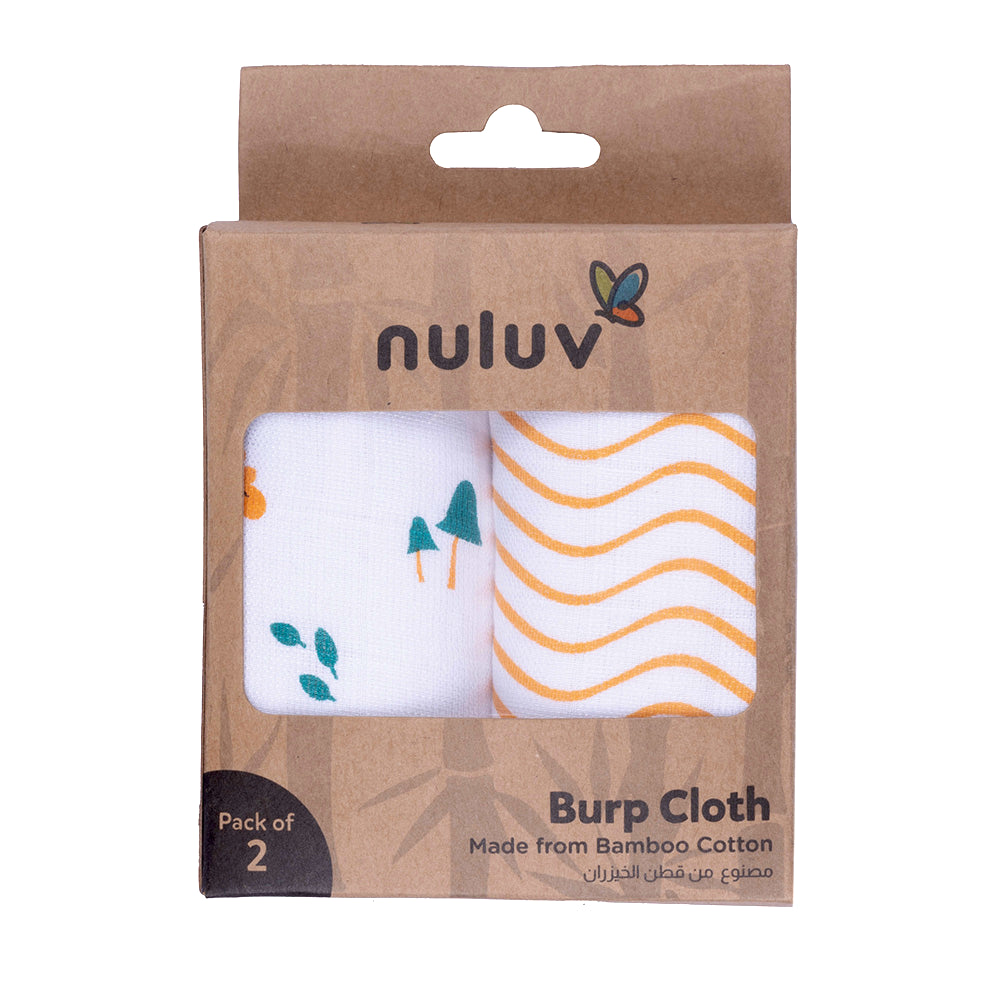 Nuluv Blue Giraffe Burp Cloth Pack Of 2