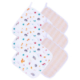 Nuluv Yellow Squirrel Wash Cloth Pack Of 6