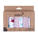 Nuluv Red Anchor Wash Cloth Pack Of 6