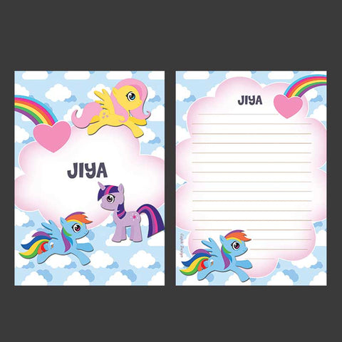Personalised Letter Pads - Pony, Pack of 50 Sheets