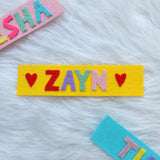 Name Patch - Yellow, Blue, Pink