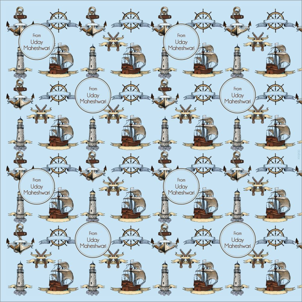 Personalised Wrapping Paper - Nautical