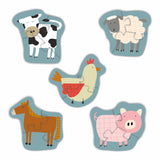 Reversible Shaped Puzzle | Numbers & Farm Animals