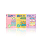 Ouchie Non-Toxic Printed Triple Combo (60 Pack) - Pink, Yellow, Lavender