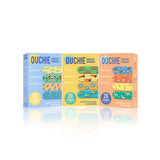 Ouchie Non-Toxic Printed Triple Combo (60 Pack) - Blue, Yellow, Orange