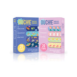 Ouchie Non-Toxic Printed Bandages Combo Set of 2 (40 Pack) - Space Blue & Lavender