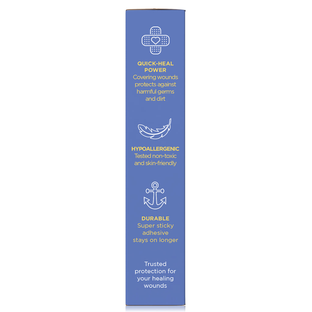 Ouchie Non-Toxic Printed Bandages Combo Set of 2 (40 Pack) - Space Blue