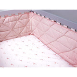 Masilo Nursery Basics - Hello Flamingo - Blush Pink Cot Bumper