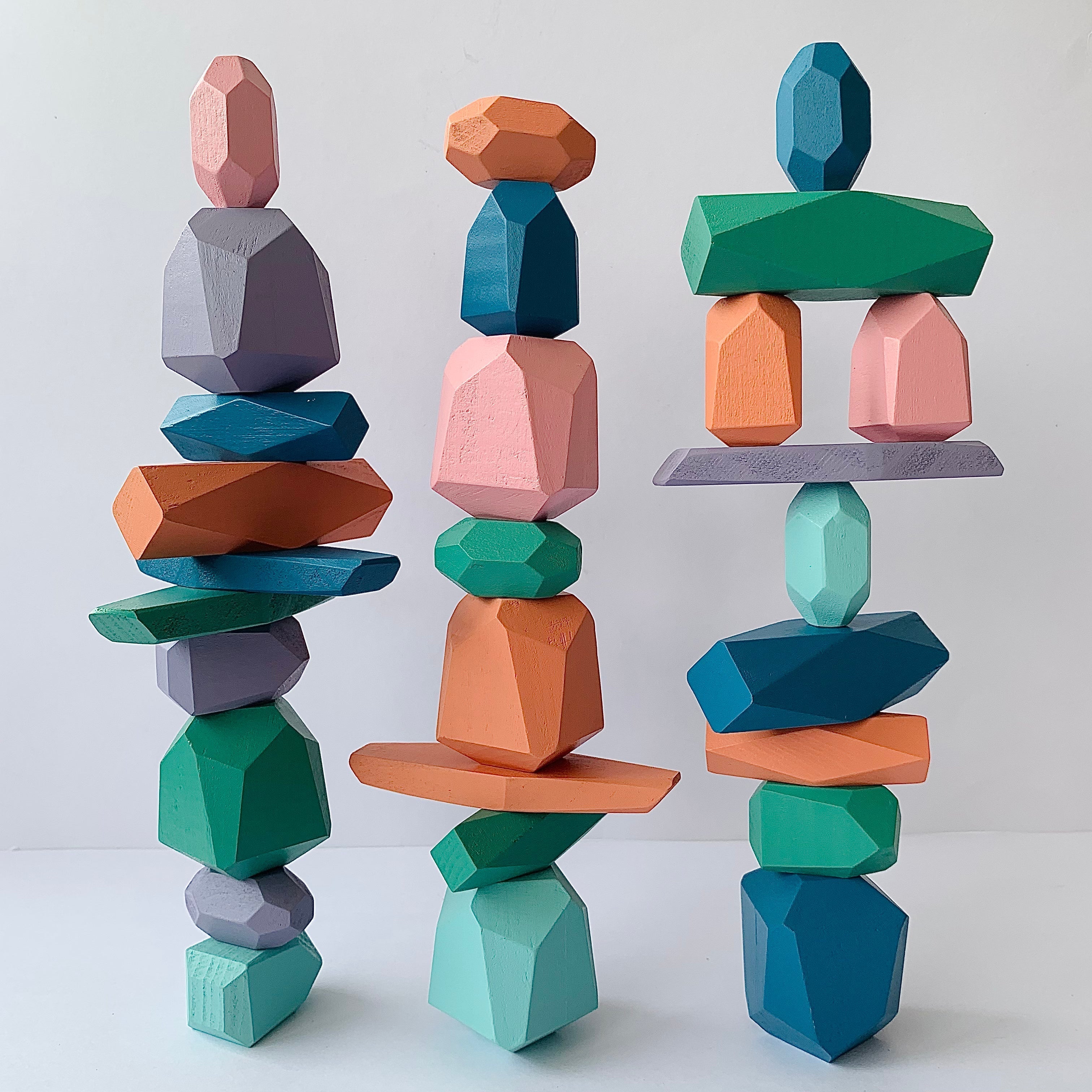 Open Ended Stack It Up - 28 pcs Balancing Stones-Motor Skills-Open Ended-Toycra