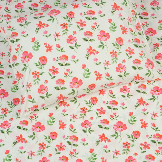 Bedsheet Set - Organic Blossoms Single Bed Sheet