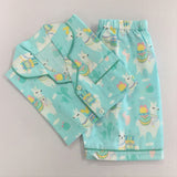 Organic Llama Love Shorts Set