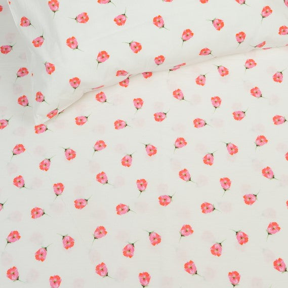 Organic Tiny Florals Fitted Cot Sheet