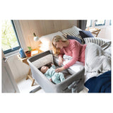 Joie Roomie Glide Baby Bed with 11 Height adjustments Four Lockable Wheels Crib (Birth to 9kg)