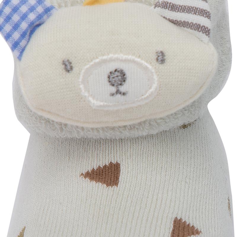 Kicks & Crawl- Teddy and Reindeer 3D Socks (Pack of 2)