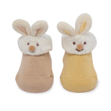 Yellow Bunny Friends 3D Socks - 2 pack
