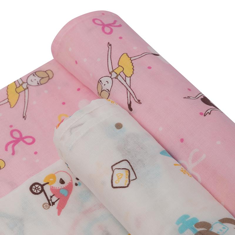 Circus Ballerina Cotton Swaddles - 2 pack