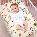 Baby Moo Mattress With Fixed Neck Pillow And Bolsters I Love Animals Cream
