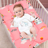 Baby Moo Mattress With Fixed Neck Pillow And Bolsters Milkaholic Peach