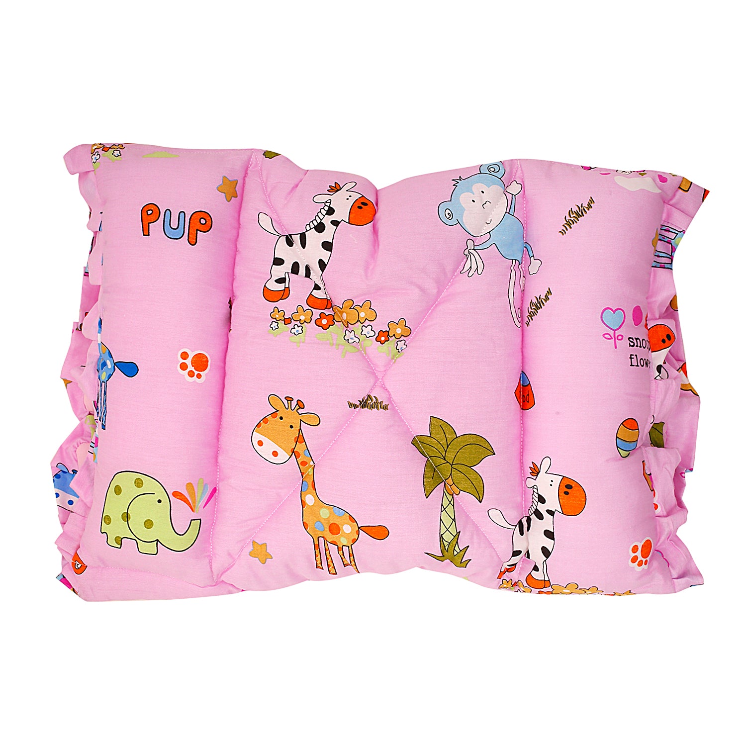 Baby Moo Mattress With Fixed Neck Pillow And Bolsters Savanna Ooh Na Na Pink