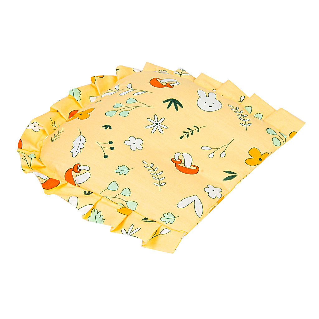 Baby Moo Floral Yellow Rai Pillow