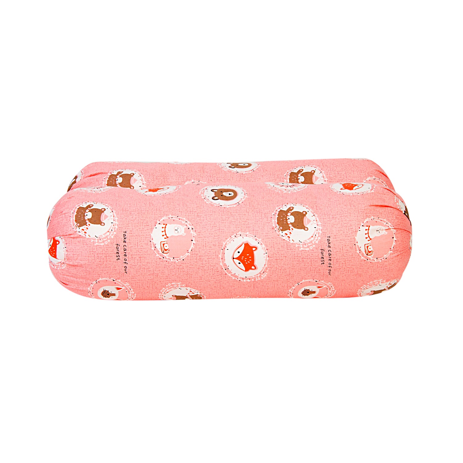 Baby Moo Forest Friends Peach 2 Pcs Small Bolster Set