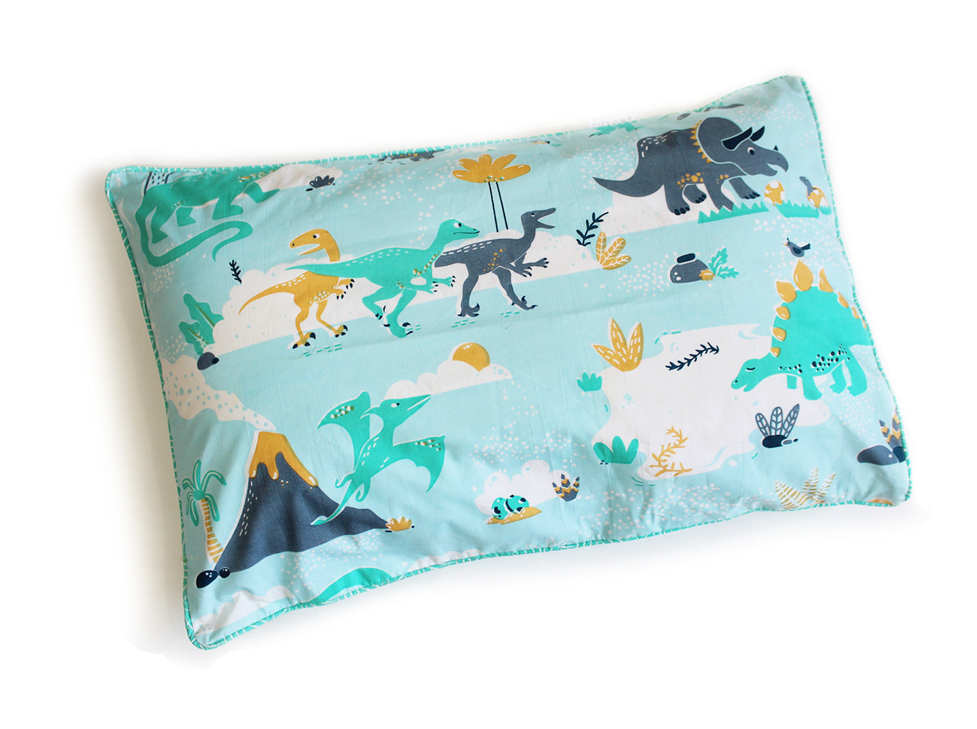 Snooze & Roar Dinosaur Single Pillow Cover