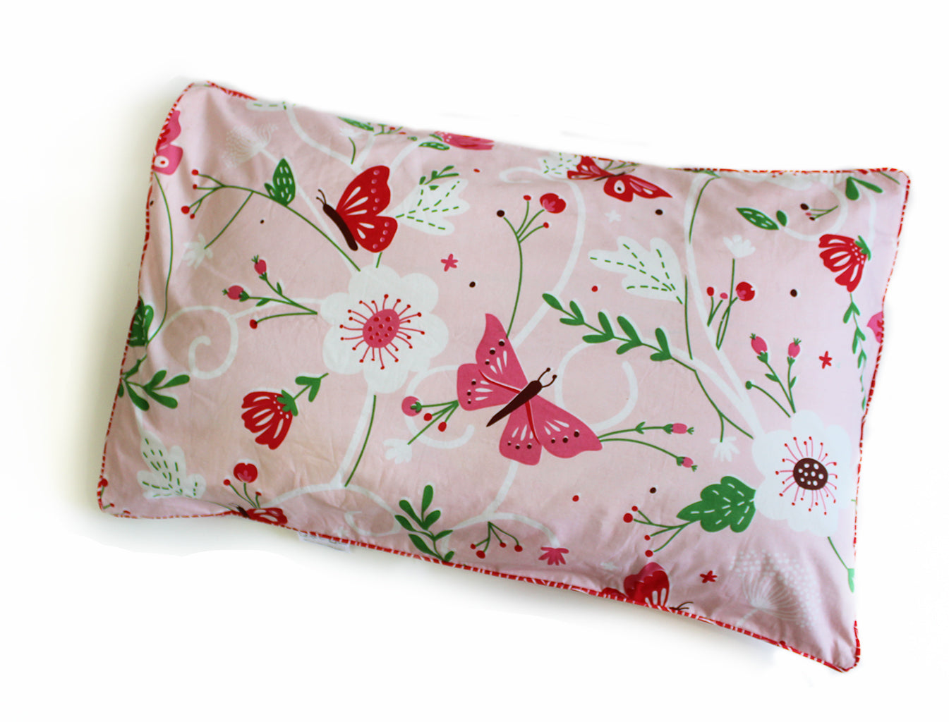 Flowers & Butterflies Single Pillow Cover