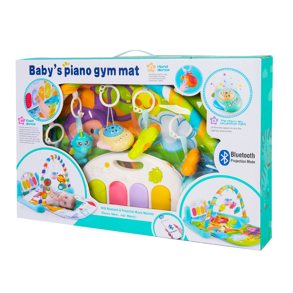 Baby Moo Sunny Zoo Day Multicolour Piano Activity Gym