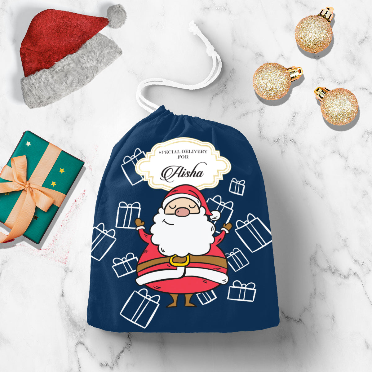 Personalised Santa's Sleigh Gift Sack