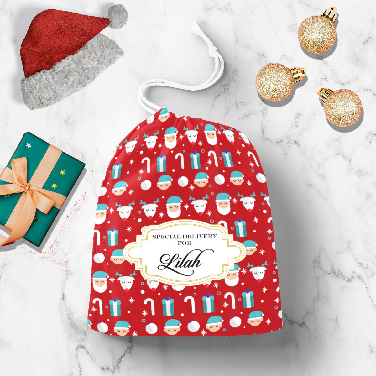 Personalised Christmas Candy Craze Gift Sack