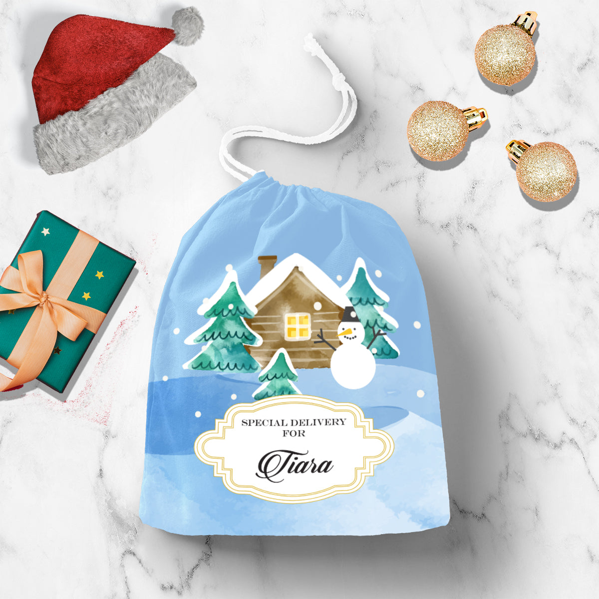 Personalised Mr. Snowy's House Gift Sack