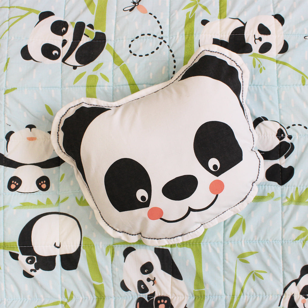 Shaped Cushion - Panda Village