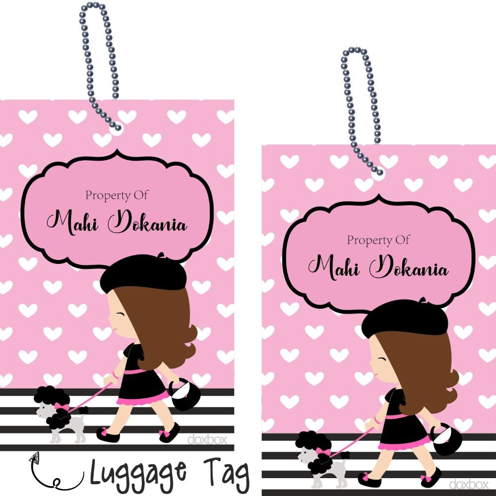 Luggage Tags - Paris Dog