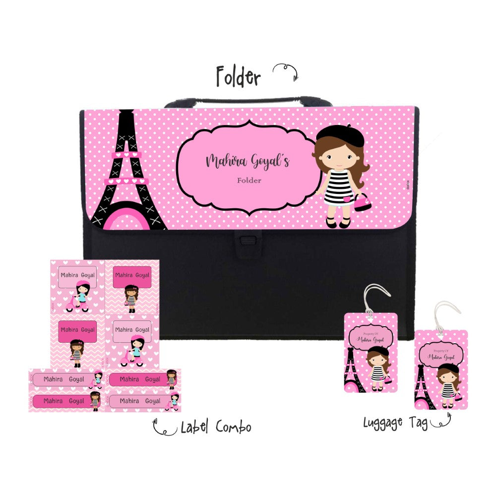 Folder Combo - Paris Girl