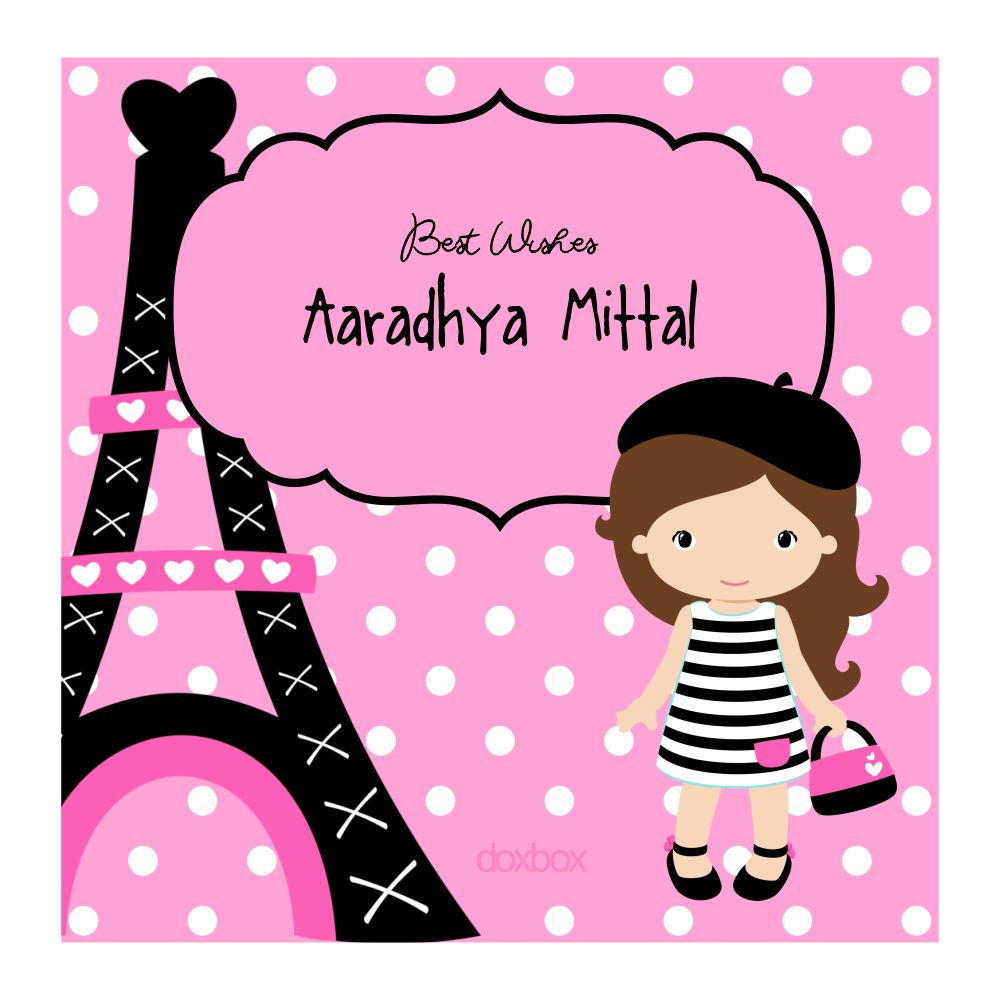Personalised Gift Tags - Paris Shopping